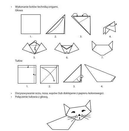 Kotek origami