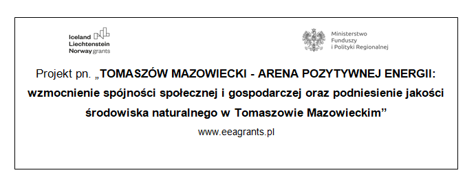 Naklejka " Tomaszów Mazowiecki- Arena Pozytywnej Energii