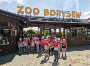 Wycieczka grupy 5-latków do Zoo Safari w Borysewie